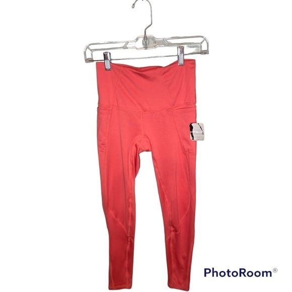 Free People Movement Leggings color poppy size XS NWT - Picture 2 of 11
